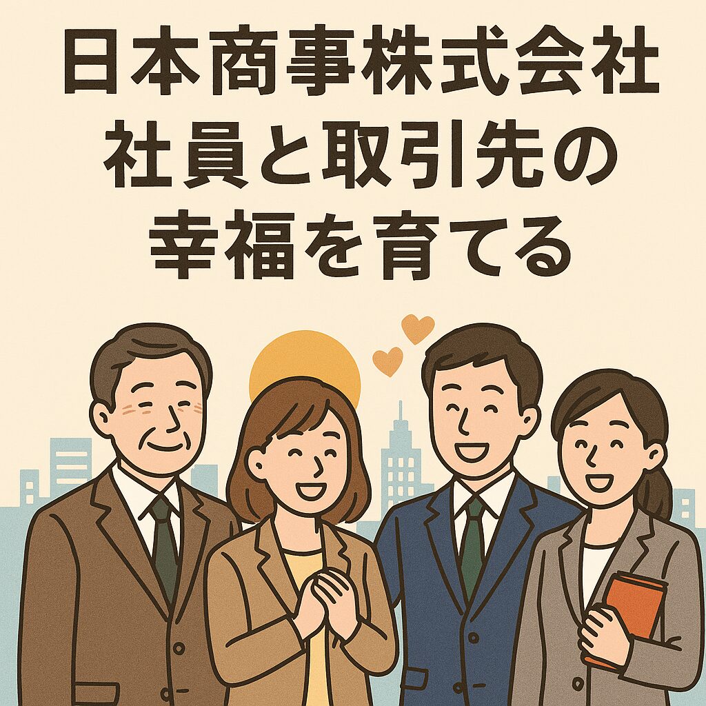 日本商事株式会社は社員と取引先の幸福を育てる