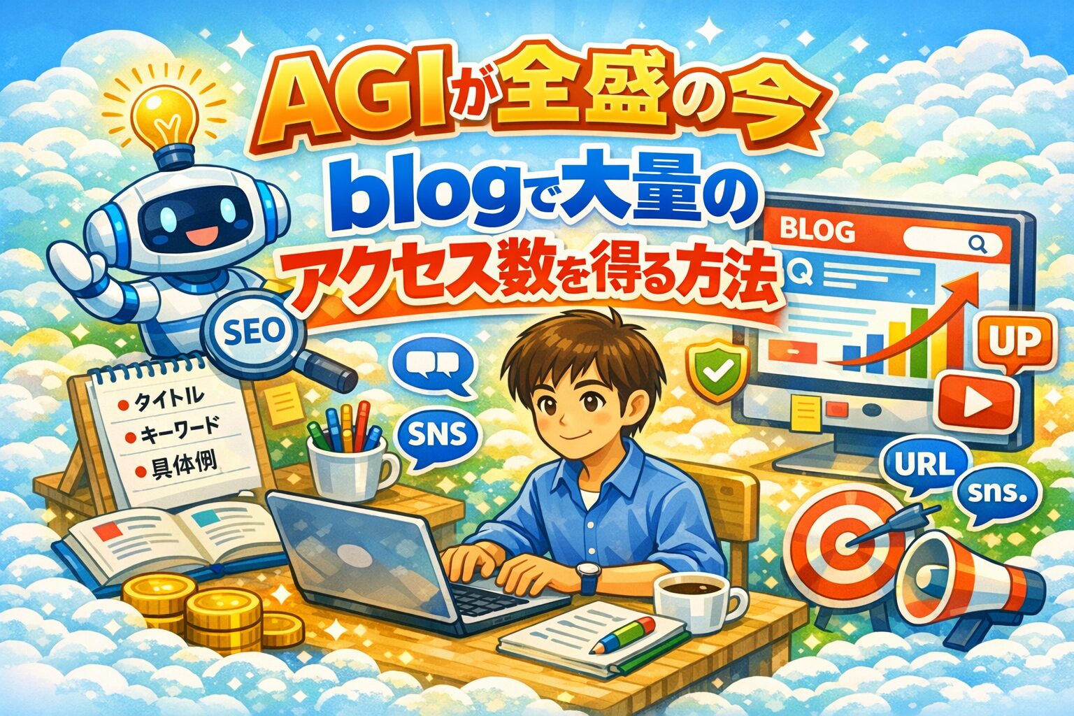 AGIが全盛の今、blogで大量のアクセス数を得る方法