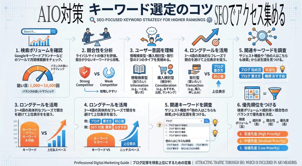 ブログのAIO対策がSEO対策とキーワードになる