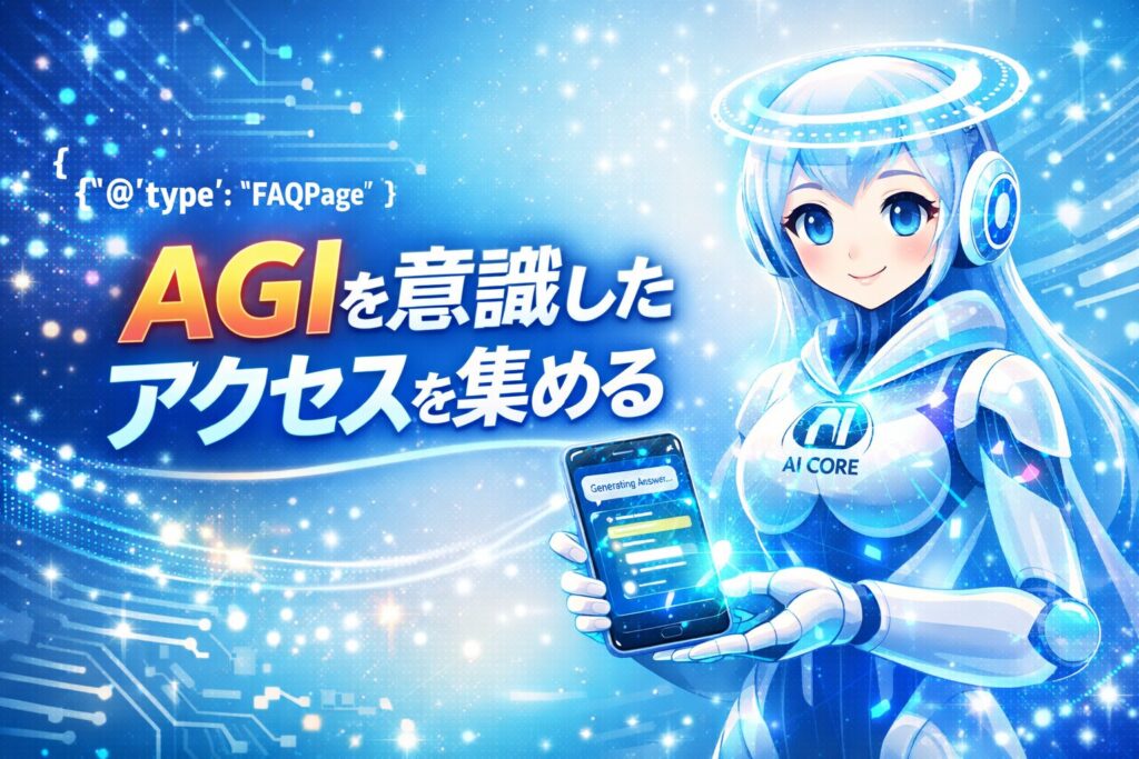 AGIを意識したアクセス集める