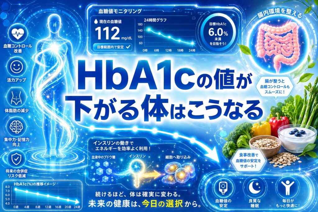 HbA1cの値が下さがる体はこうなる