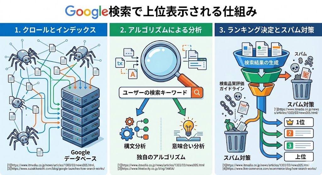 Google検索で上位表示される仕組み
