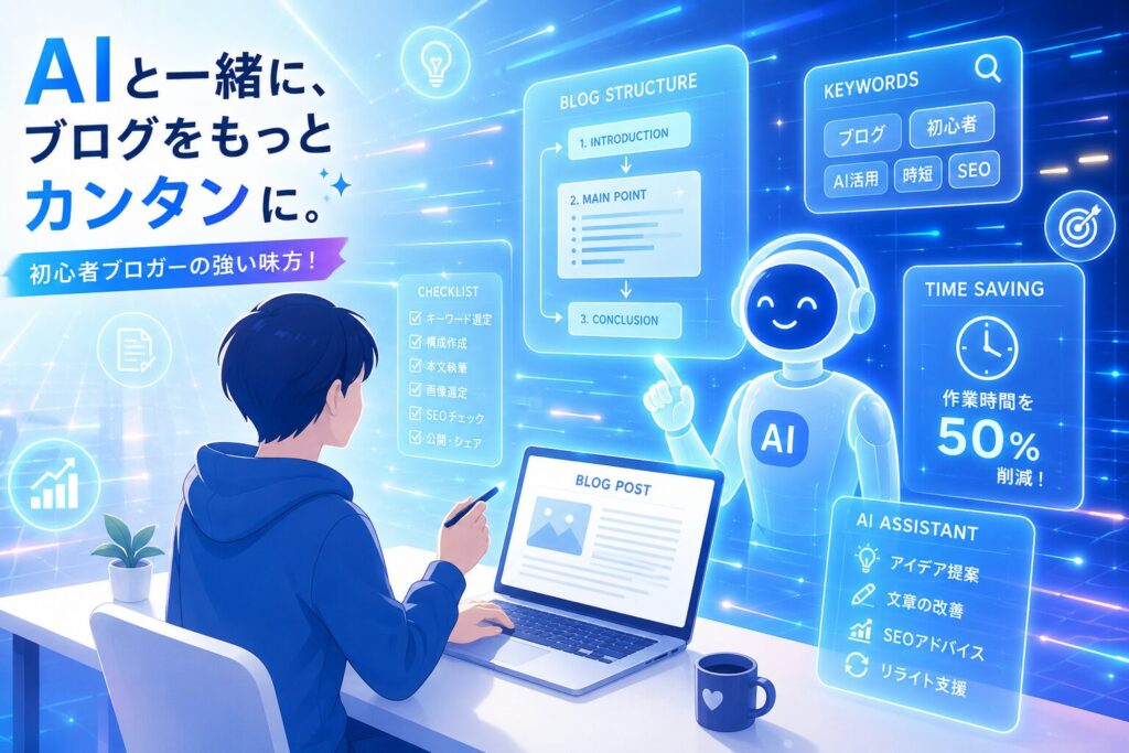 初心者はAIでブログ記事を時短する