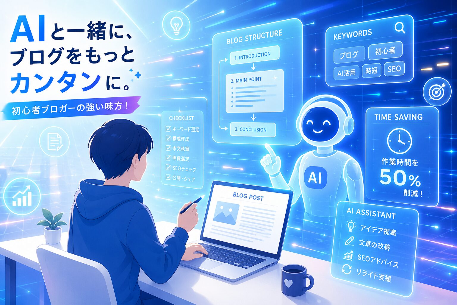 初心者はAIでブログ記事を時短する