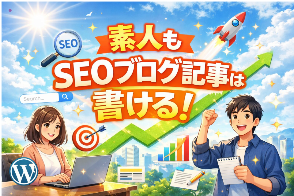 素人もseoブログ記事は書ける