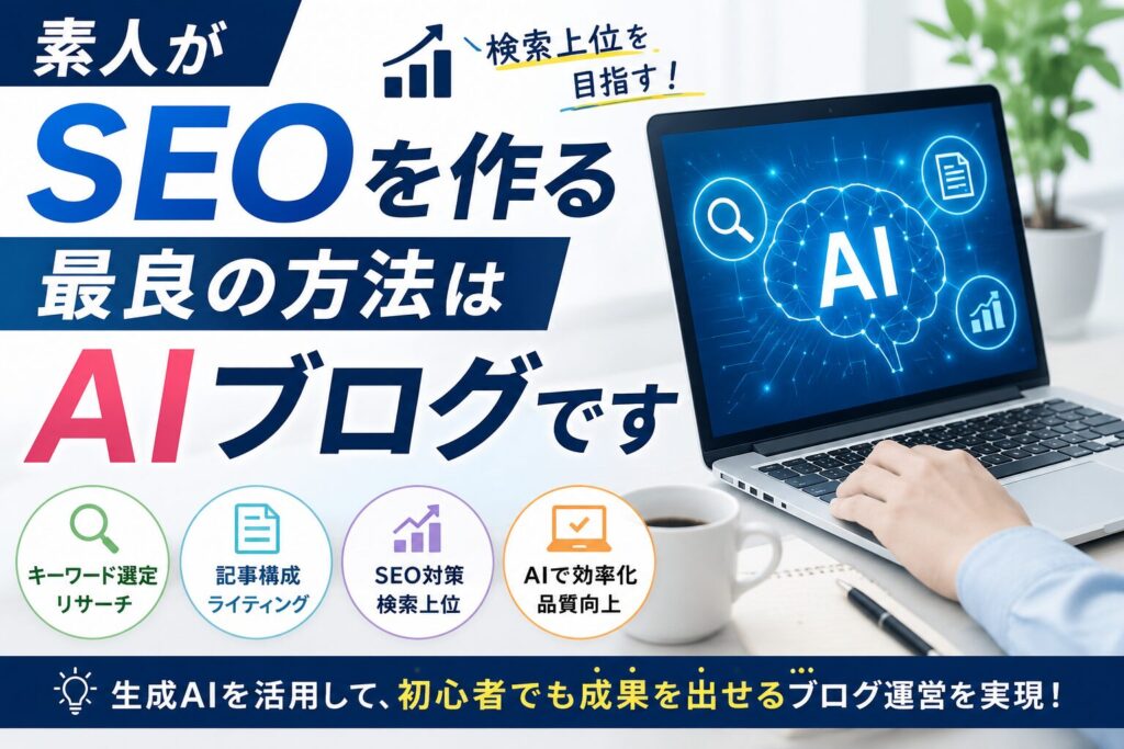 素人がseoを作る最良の方法はaiブログです