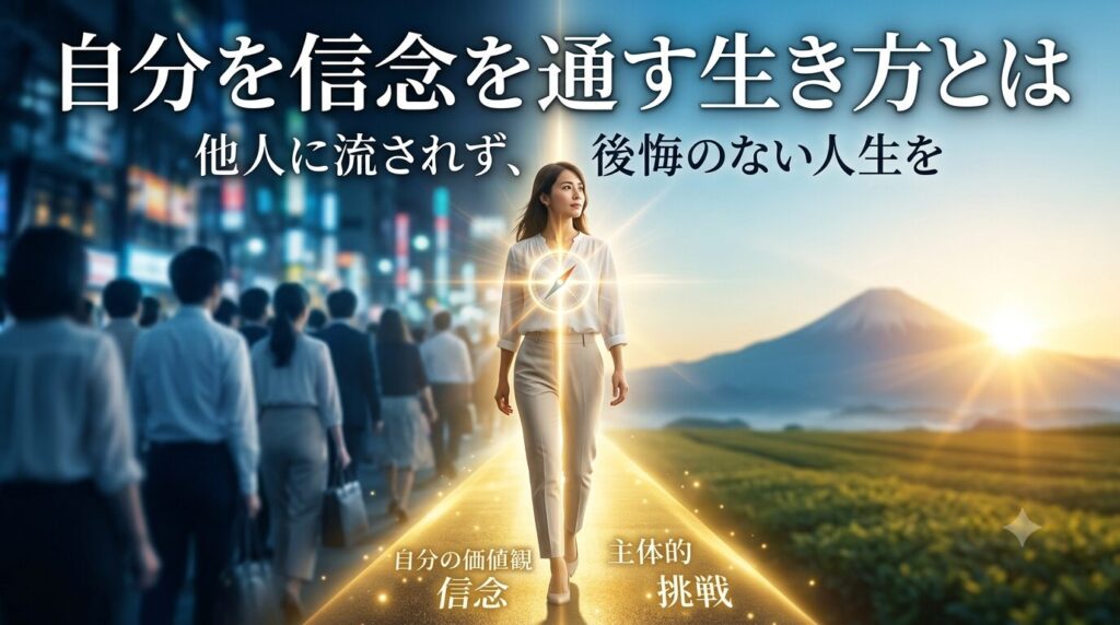 自分の信念を通す生き方とは