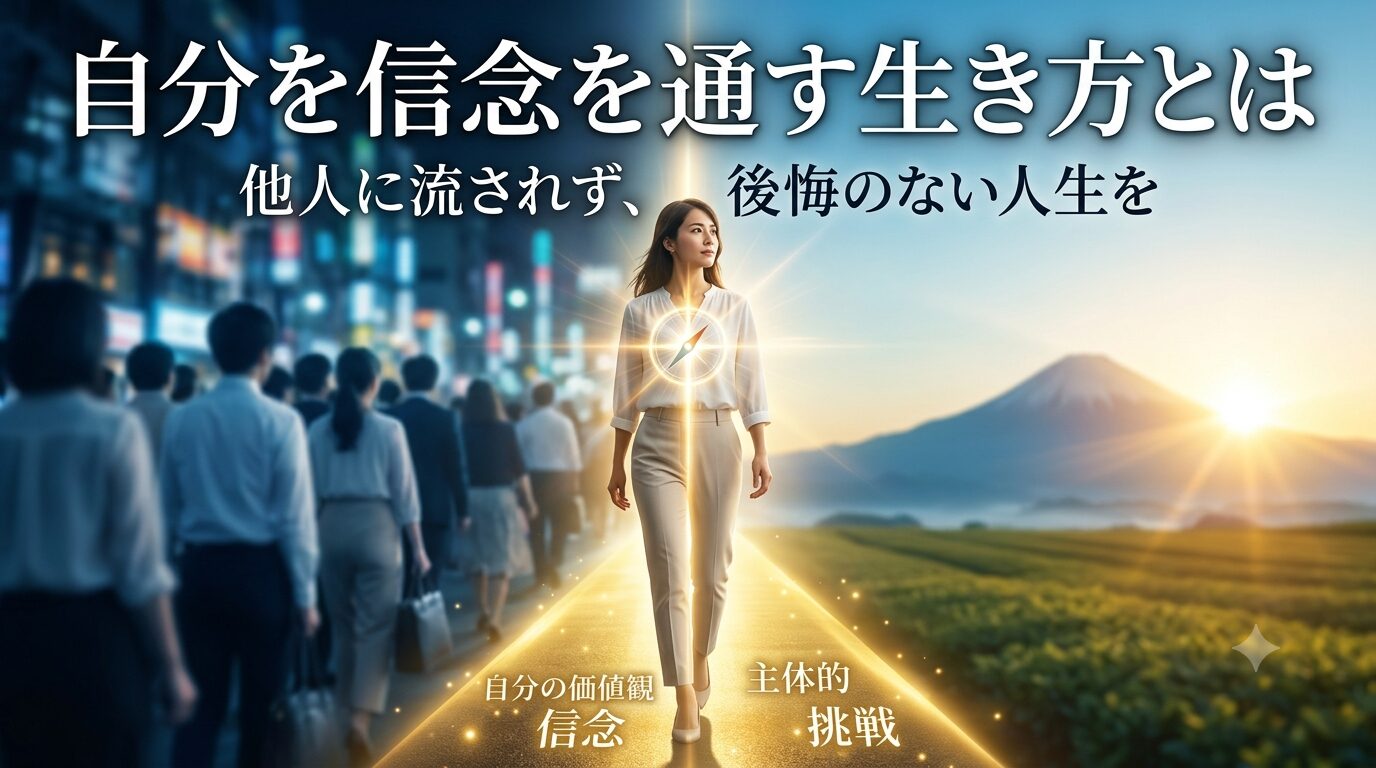 自分の信念を通す生き方とは