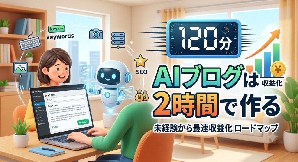 aiブログを2時間で作る
