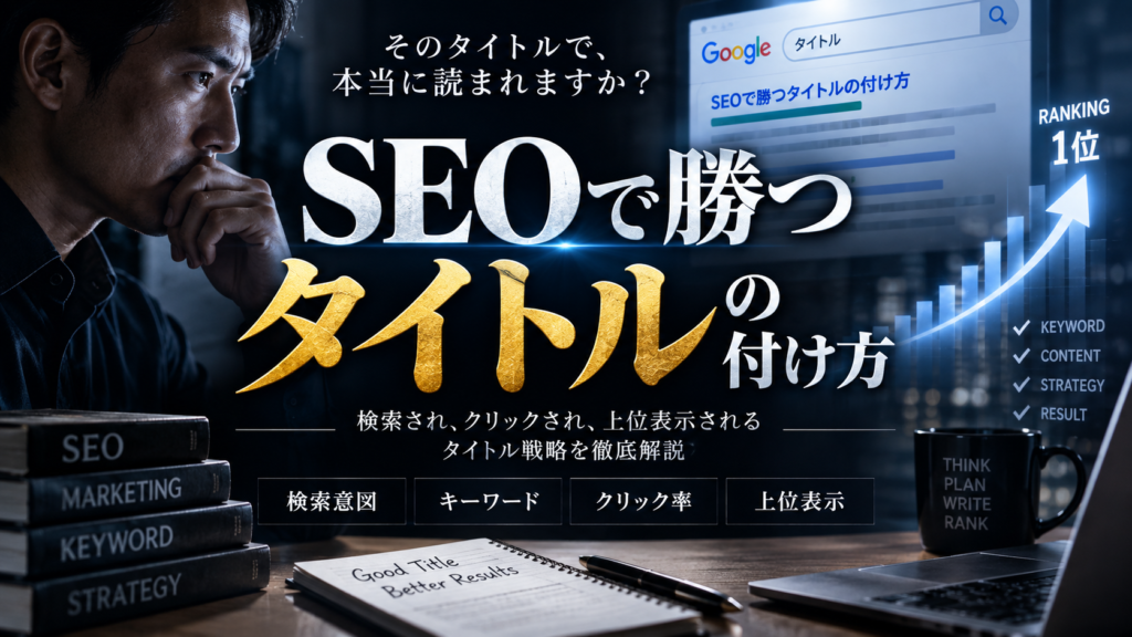 SEOで勝つタイトルの付け方
