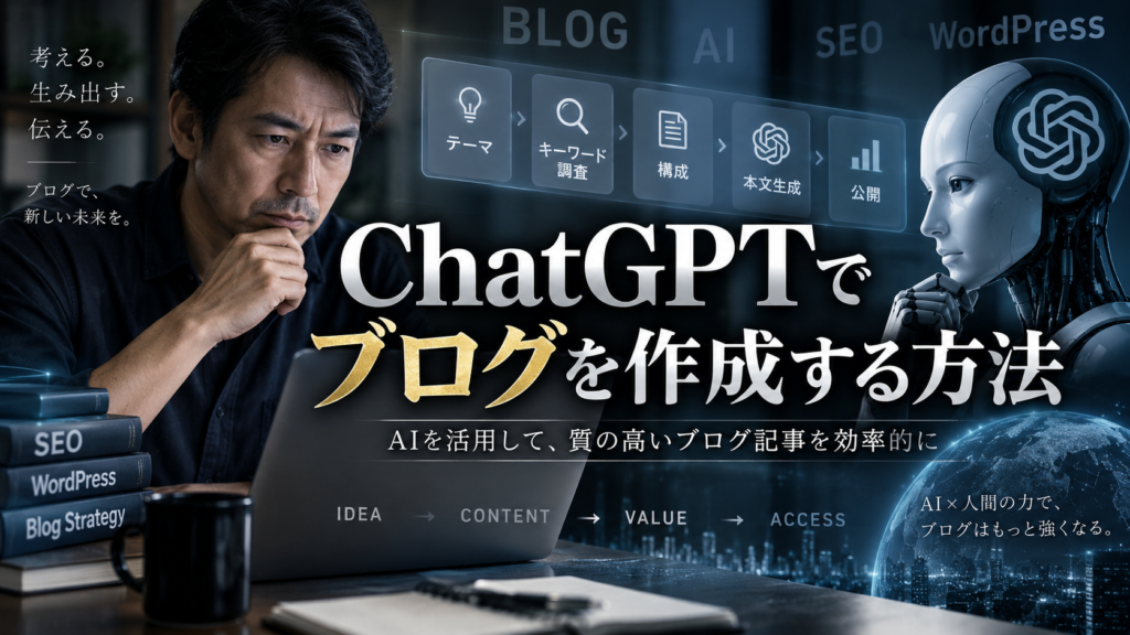 ChatGPTでブログを作成する方法