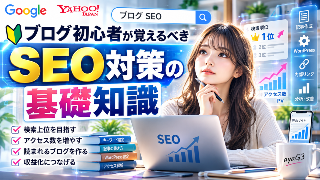ブログ初心者が覚えるべきseo対策の基礎知識