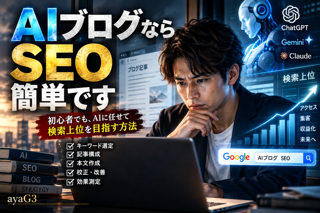 aiブログならseoは簡単です