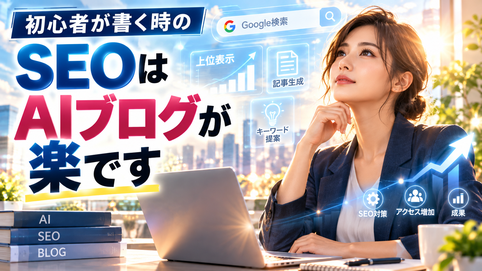初心者が書く時のseoはaiブログが楽です