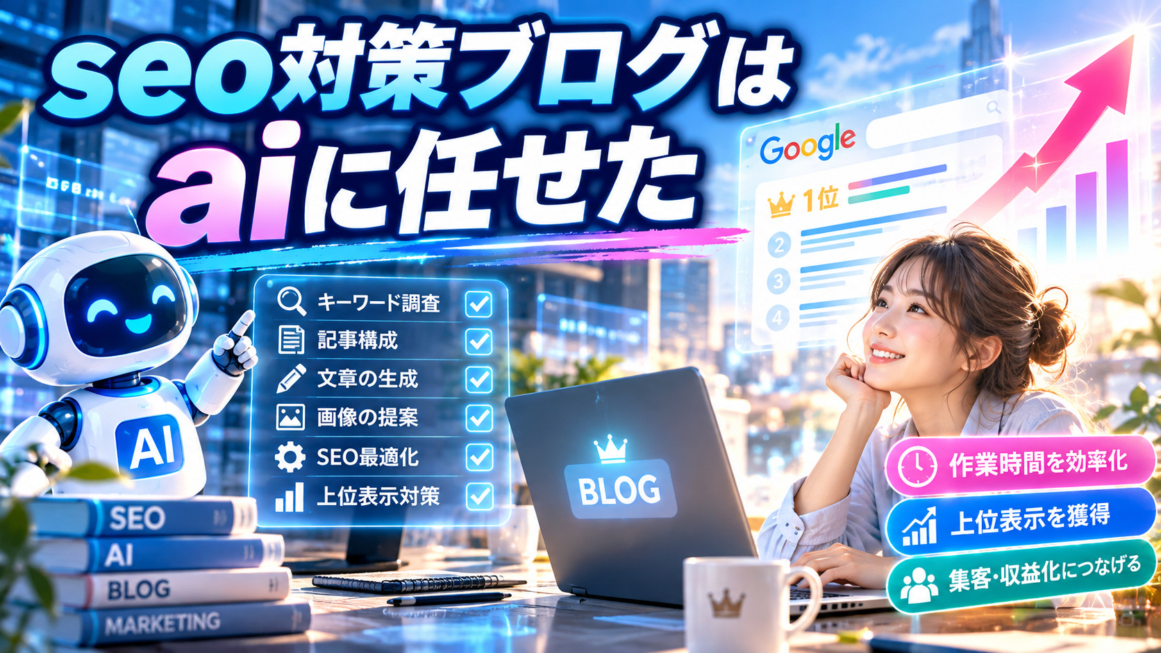 seo対策ブログは aiに任せた