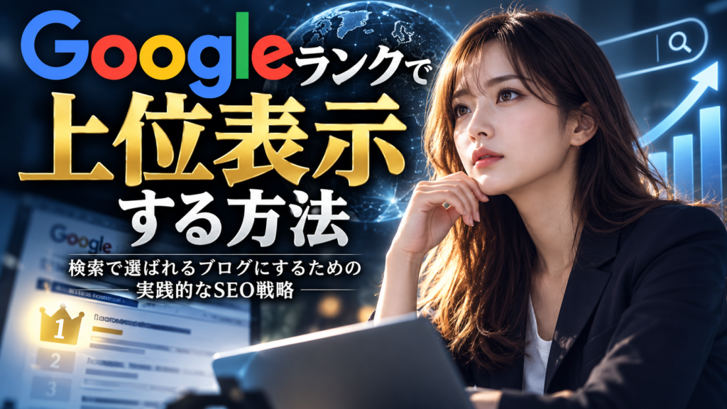 Googleランクで上位表示する方法