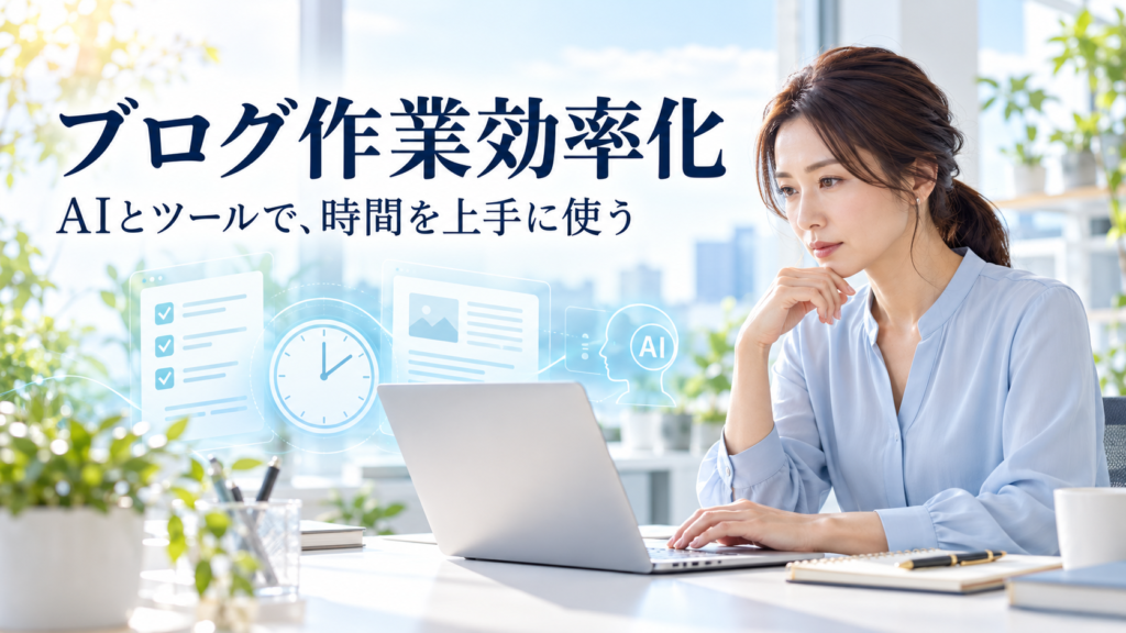ブログ作業効率化