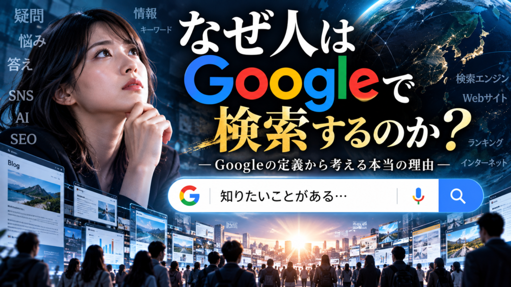 なぜ人は検索するのか（Googleの定義）