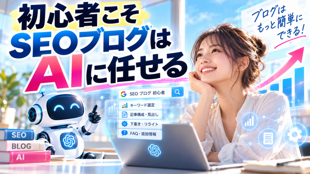 初心者こそseoブログはaiに任せろ